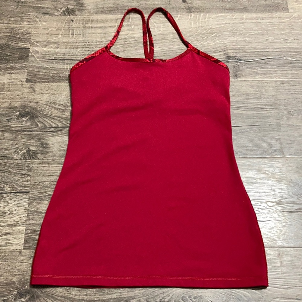 Lululemon red tank top size 6